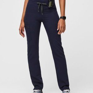 FIGS Scrubs: Navy Yola Skinny Scrub Pants (Petite)